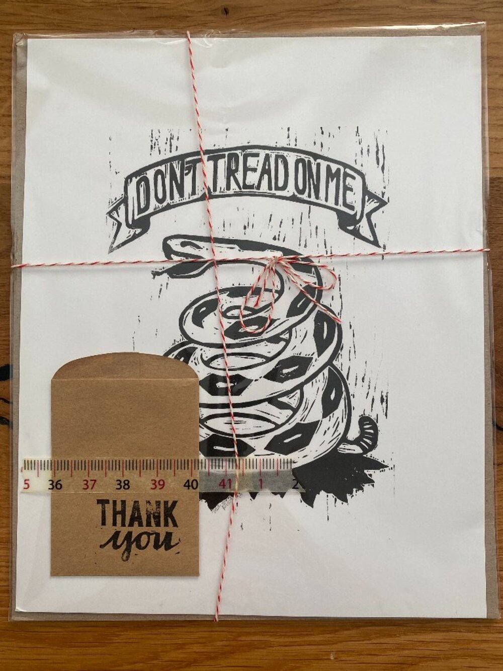 DON'T TREAD ON ME" 8X10 PRINT ON PAPER NEW IN PACKAGING GADSDEN FLAG